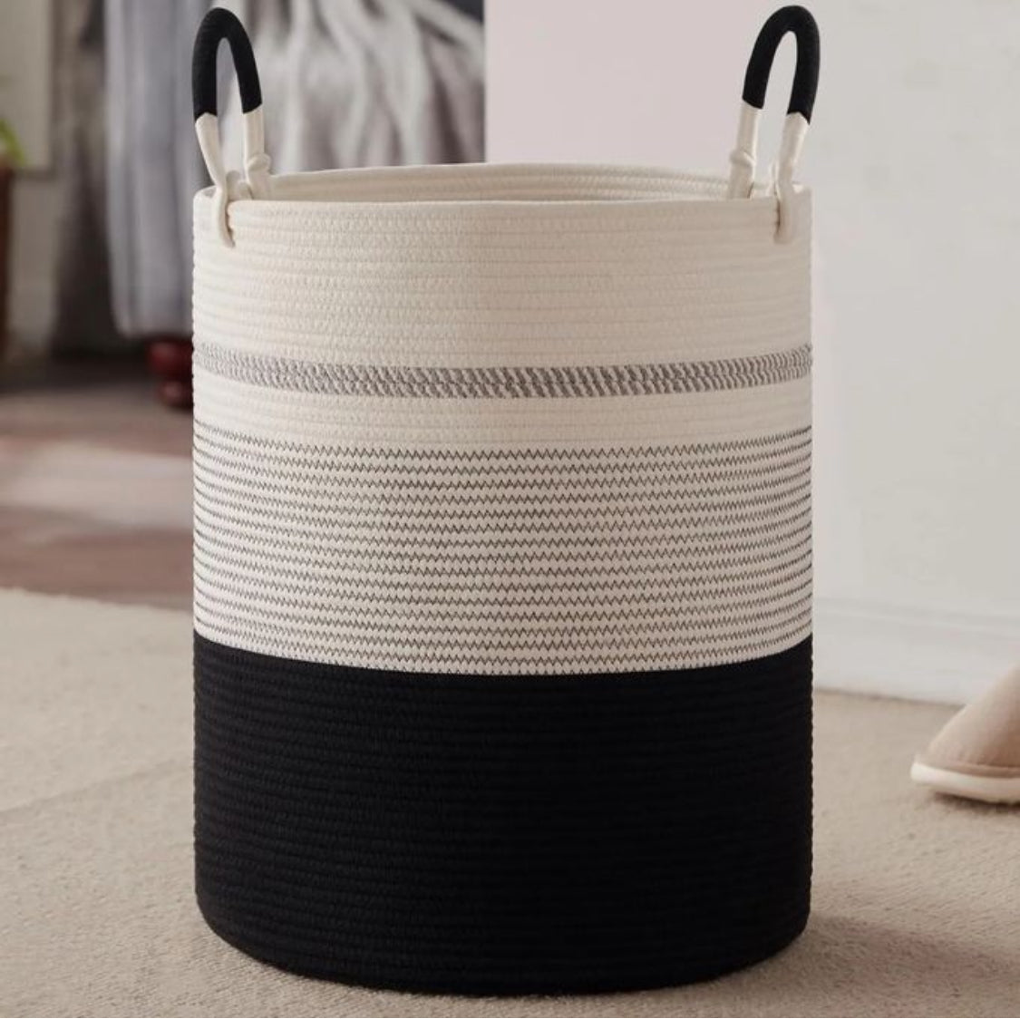 Woven laundry Basket