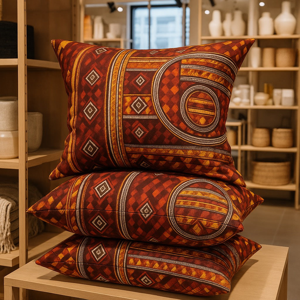 African-Inspired Decorative Throw Pillow (Set of 2)