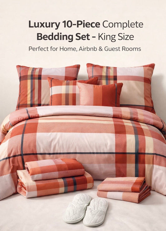 10-Piece Luxury Duvet Set – Complete Bedding Collection