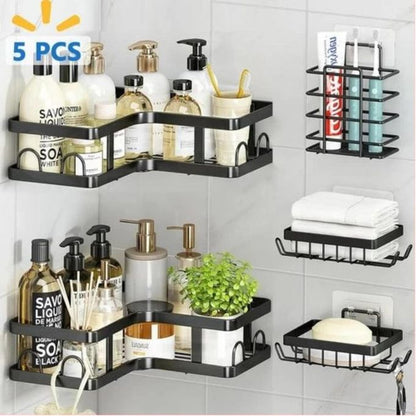Bathroom Accessories Set – 5-Piece Modern Design displayed in a cozy modern African home interior.