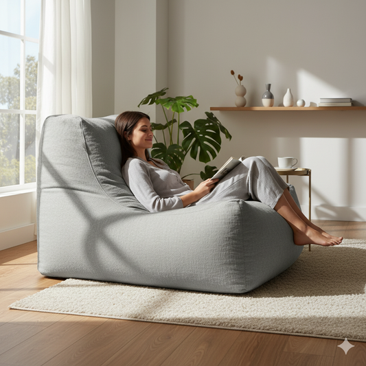Bean Bag Chair – Ultra-Comfort Seating (Purple)