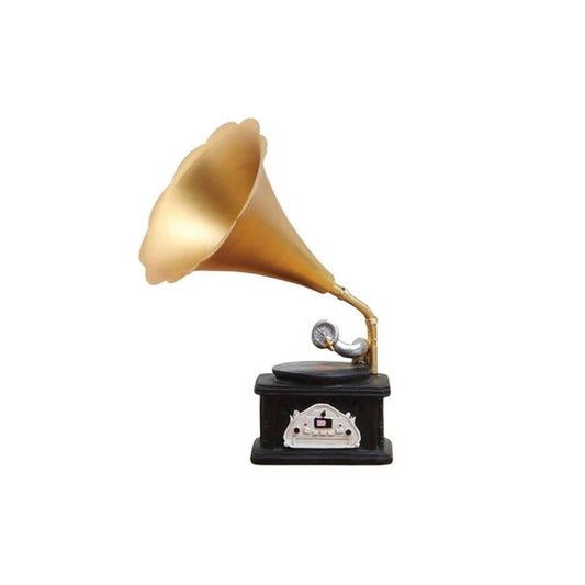 Decorative Figurines Vintage Gramaphone– Modern Home Accents