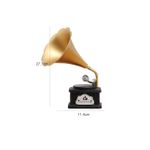 Decorative Figurines Vintage Gramaphone– Modern Home Accents