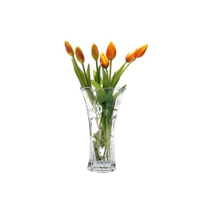 Decorative Flower Vase – Modern Glass Design displayed in a cozy modern African home interior.