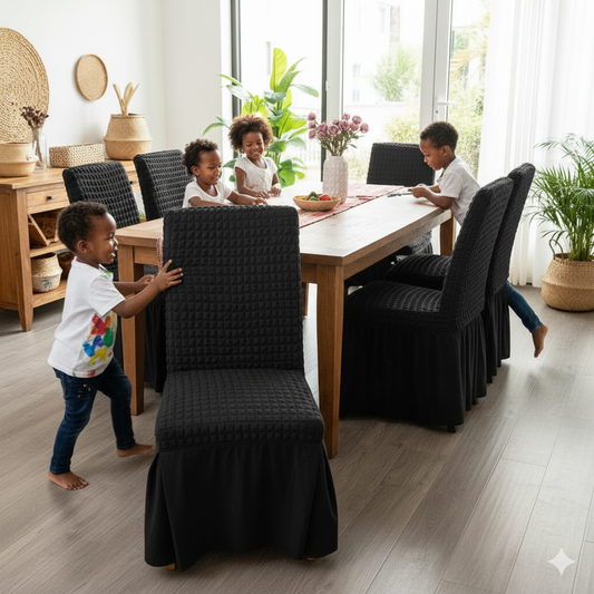 Dining Chair Covers – Stretchable Fabric Set