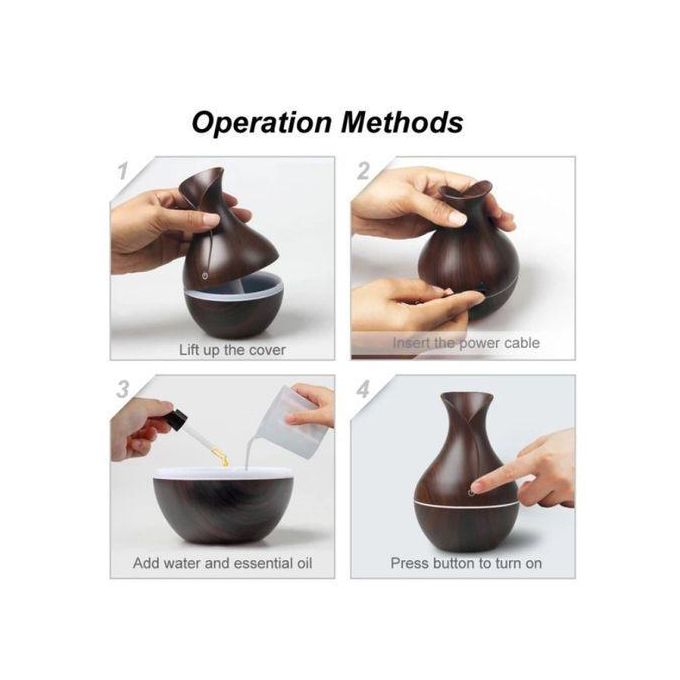 Essential Oil Diffuser – Ultrasonic Aroma Humidifier