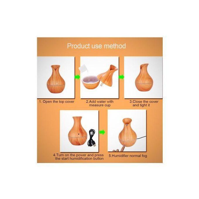 Essential Oil Diffuser – Ultrasonic Aroma Humidifier