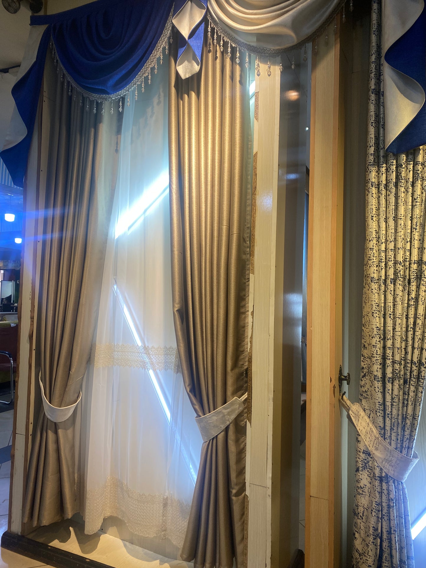 Blackout Window Curtains – Full Set with net & accessories