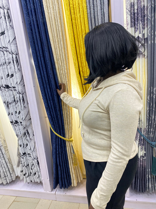 Blackout Window Curtains – Full Set with net & accessories