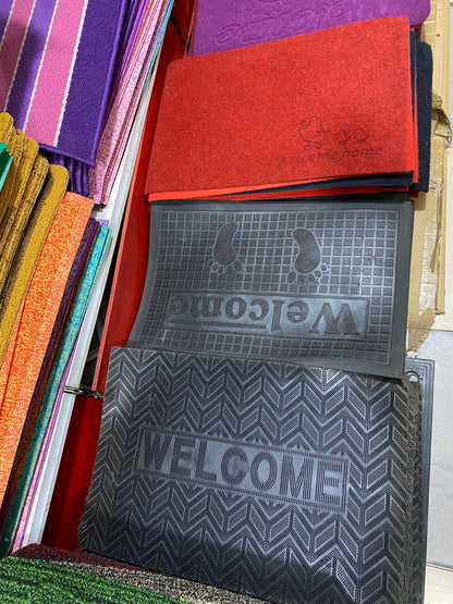 Welcome Door Mat – Durable & Stylish displayed in a cozy modern African home interior.