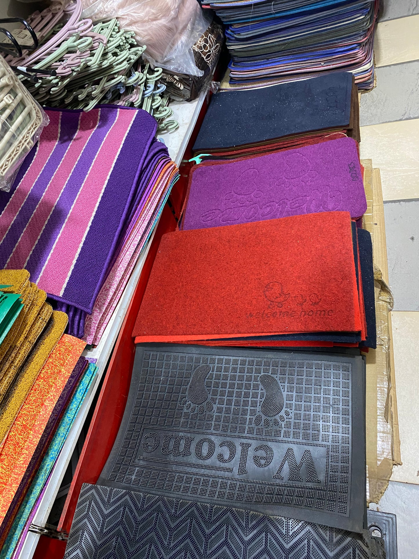 Welcome Door Mat – Durable & Stylish displayed in a cozy modern African home interior.