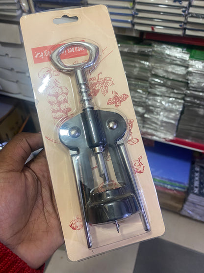 Luxury Heavy-Duty Wine Opener – Elegant Metal Corkscrew