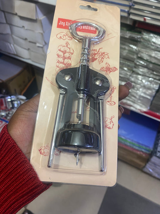 Luxury Heavy-Duty Wine Opener – Elegant Metal Corkscrew