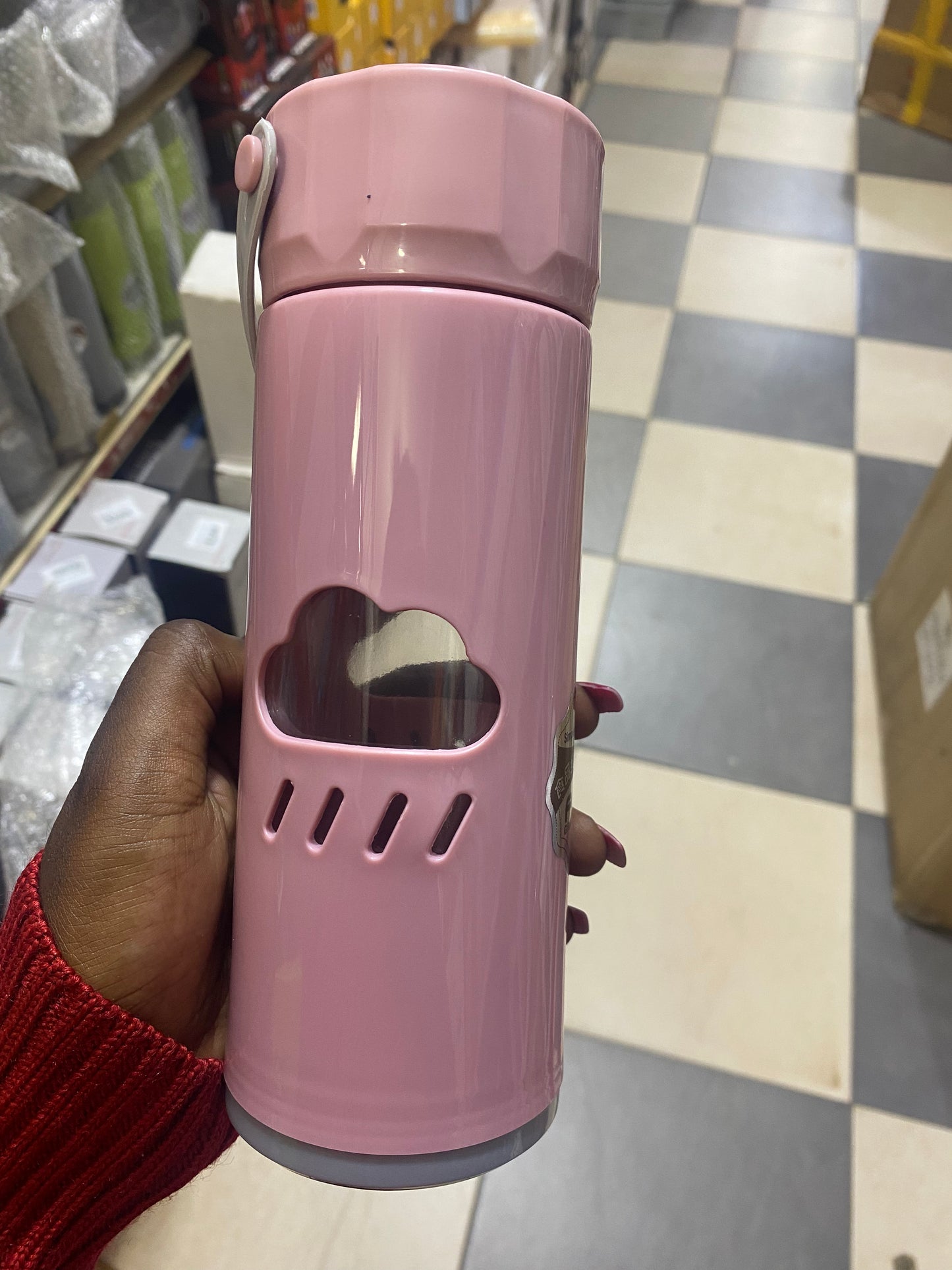 Cloud-View Vacuum Flask – 500ml Hot & Cold Insulated Bottle