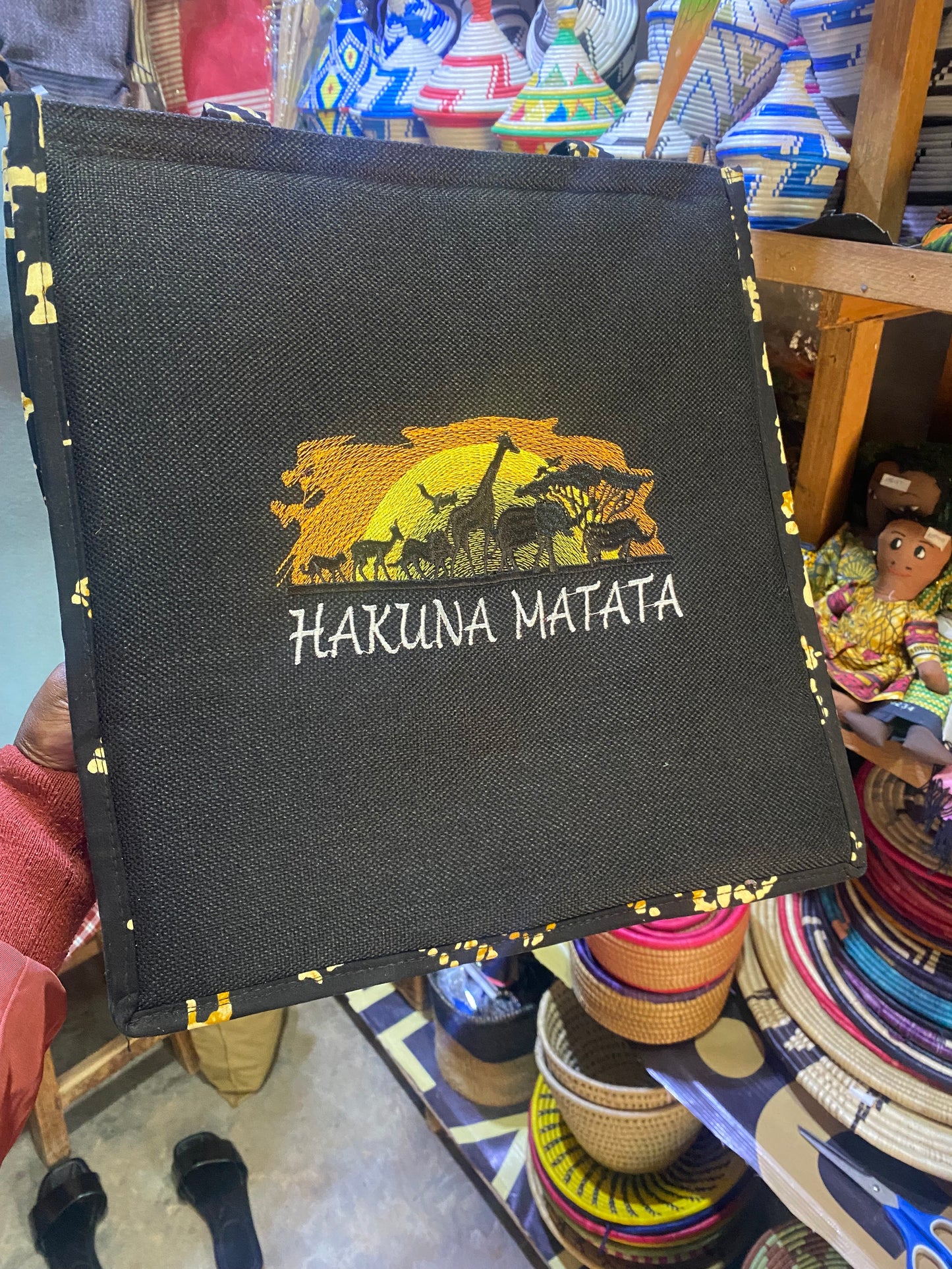 Handmade “Pearl of Africa” Collection displayed in a cozy modern African home interior.