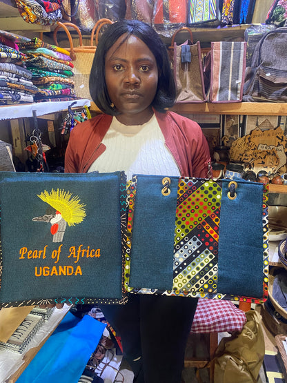 Handmade “Pearl of Africa” Collection displayed in a cozy modern African home interior.