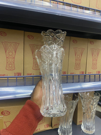 Decorative Flower Vase – Modern Glass Design displayed in a cozy modern African home interior.