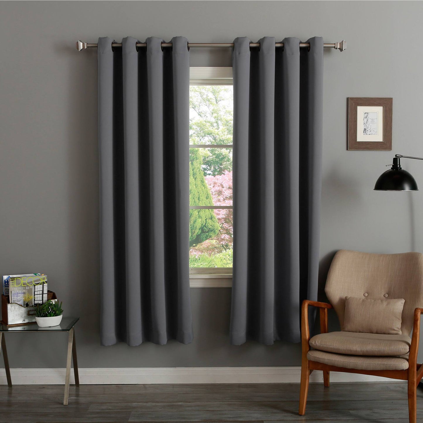 Blackout Window Curtains – Full Set with net & accessories
