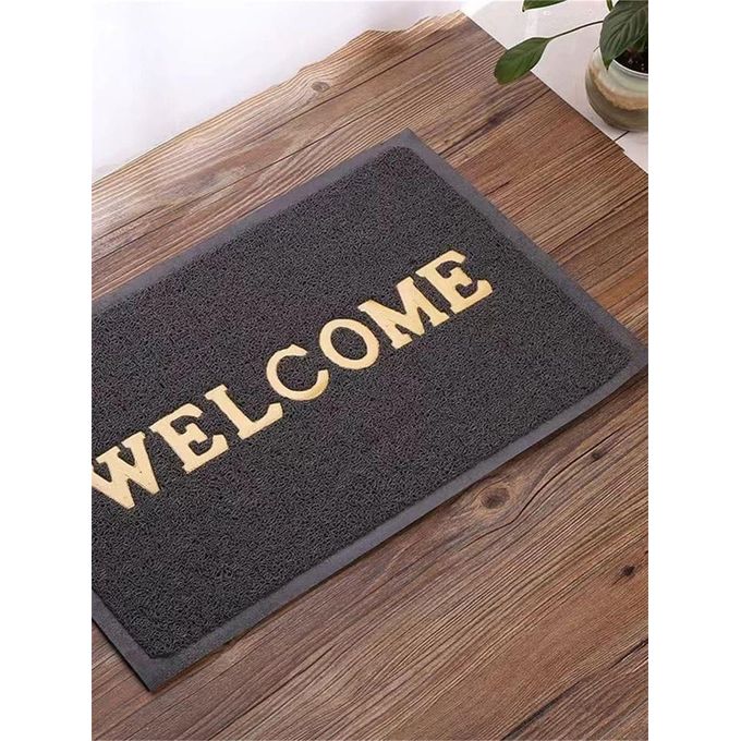Welcome Door Mat – Durable & Stylish displayed in a cozy modern African home interior.