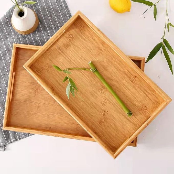 Wooden Serving Tray - Elegant & Durable (3 Set)